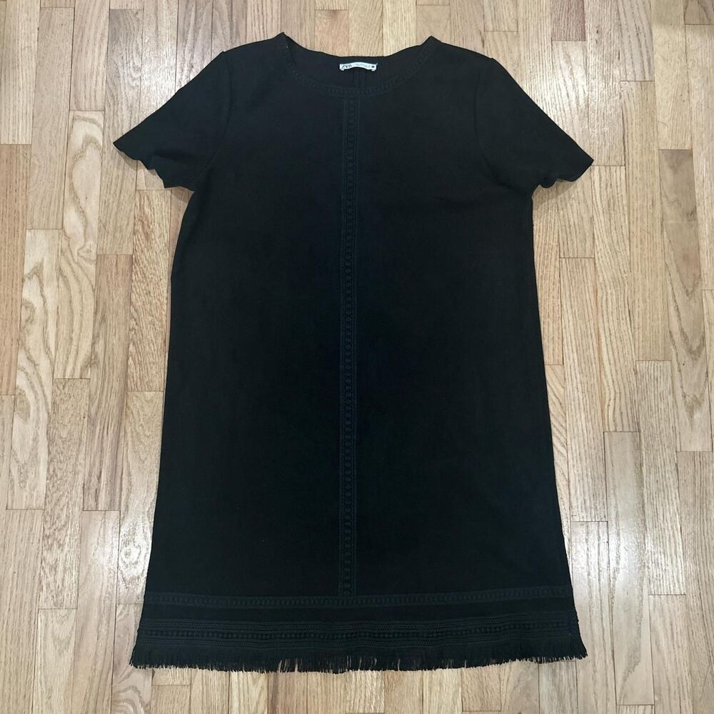Zara Women's Black Suede Dress